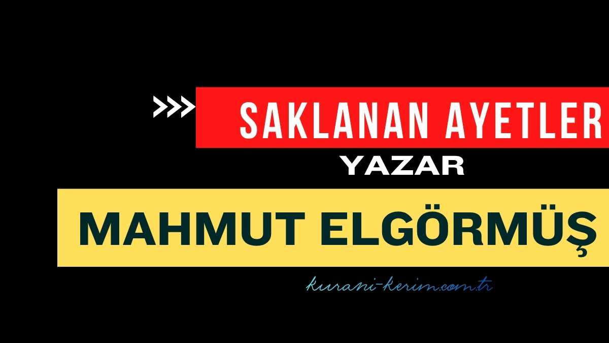 Saklanan Ayetler